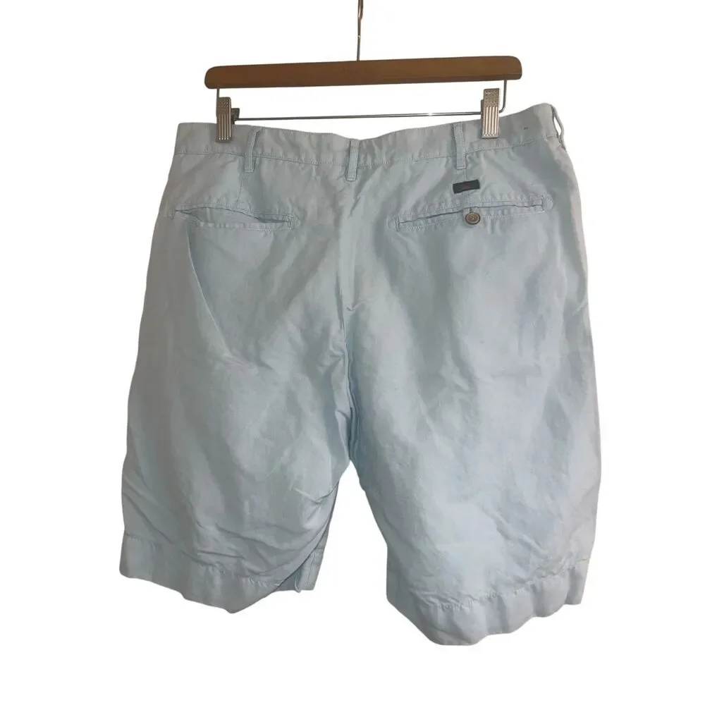 ✨Faherty Stretch Malibu 9” Baby Blue Sz 34 Shorts✨